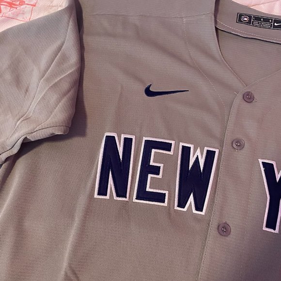 New York Yankees Baseball Jersey Nike MLB Gray - Picture 4 of 10